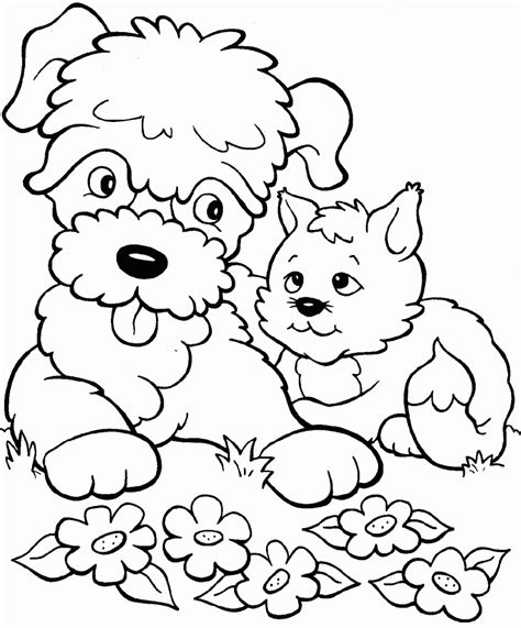 puppy  kitten coloring pages  print coloring pages