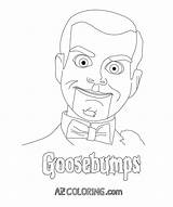 Goosebumps Printable Slappy Coloring Pages Drawing Color Print Goose Getcolorings Popular Getdrawings Coloringhome sketch template