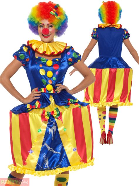 Ladies Deluxe Light Up Carousel Clown Costume Adults