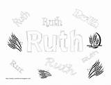 Ruth Coloring Pages Book Kids Sunday School Blogthis Email Twitter sketch template