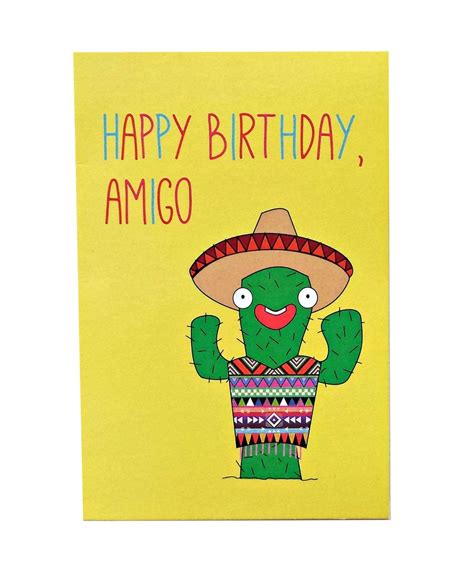 items similar  happy birthday amigo birthday card  etsy