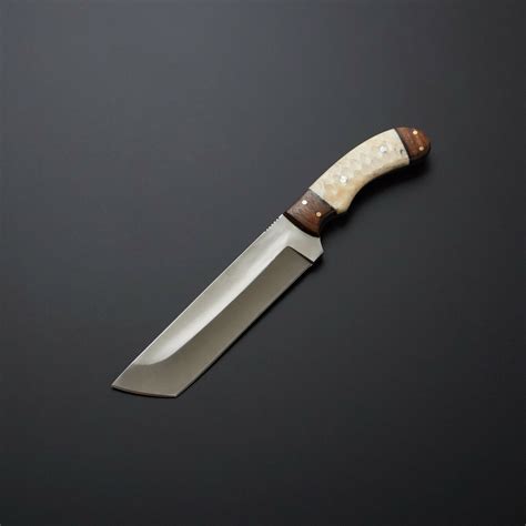 steel tanto knife  beautiful bone handle included etsy uk