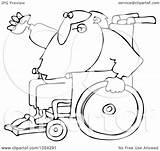 Wheelchair Outline Santa Djart Royalty Illustration Clip Vector 2021 sketch template