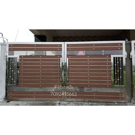 simple stainless steel main entrance gates  home  rs sq ft