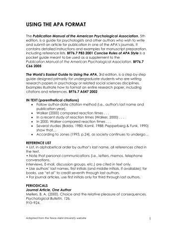 psychology research paper sample  psychology research
