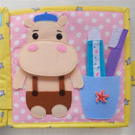 page quiet book childrens felt quiet book  toddler educational  sensory soft toy baby