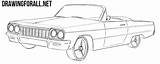 Impala 1964 Lowrider Drawingforall sketch template