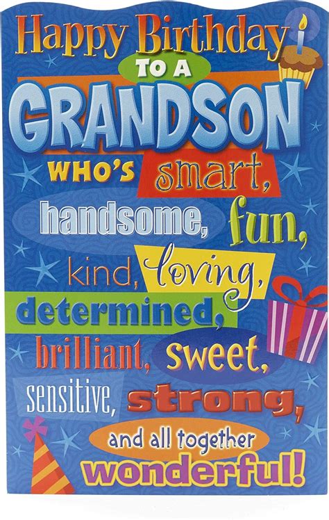 printable birthday cards  grandson printable templates