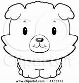 Puppy Bichon Baby Cartoon Coloring Clipart Smiling Frise Upwards Pages Dog Maltese Cute Vector Cory Thoman Outlined Getdrawings Illustration Royalty sketch template