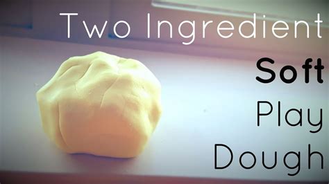 softest play dough recipe 2 ingredients youtube