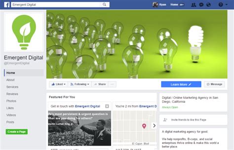 create  killer facebook business page emergent digital