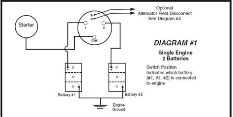 boat marine dual battery switch wiring  battery switch wiring diagram  duramax fuel filter