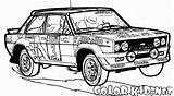 Rally Voiture Corsa Rennwagen Rallye Colorear Colorkid Corrida 80er Coches Années Wrc Vettura Degli Voitures Carreras 70er Mitte Coloriages sketch template