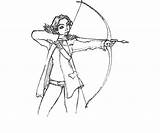Hunger Katniss sketch template