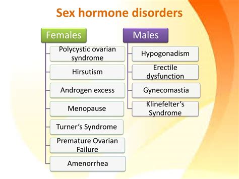 Ppt Disorders Of Sex Hormones Powerpoint Presentation Free Download