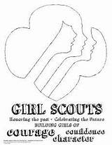 Girl Scout Coloring Brownie Pages Sheets Bing sketch template