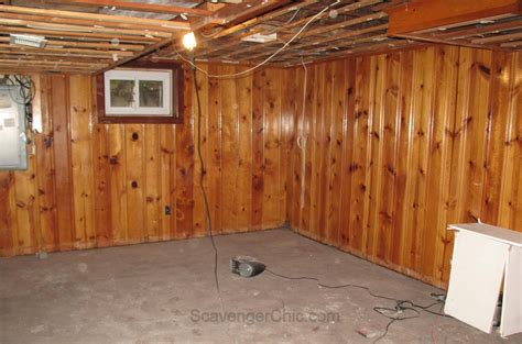 knotty pine paneling scavenger chic