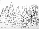 Traceable Painting Traceables Acrylic Drawing Anderson Angela Snowy Sheet Coloring Tutorials Angelafineart Winter Chapel Easy Landscape Sherpa Paintings Drawings Paint sketch template