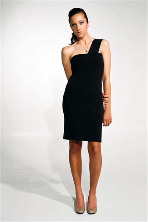 Asymmetrical Tube Black Dress Ingrid Hayes