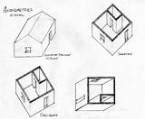 Drawings Axonometric Drawing Door Axonometrics Simple Perspective Chalfin Wrong Something Each Different There sketch template