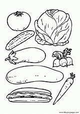 Verduras Verdura Comida Variadas Variada sketch template