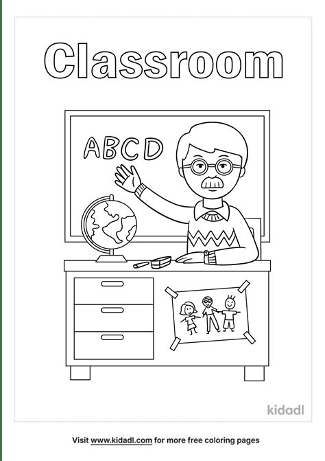 classroom coloring page coloring page printables kidadl
