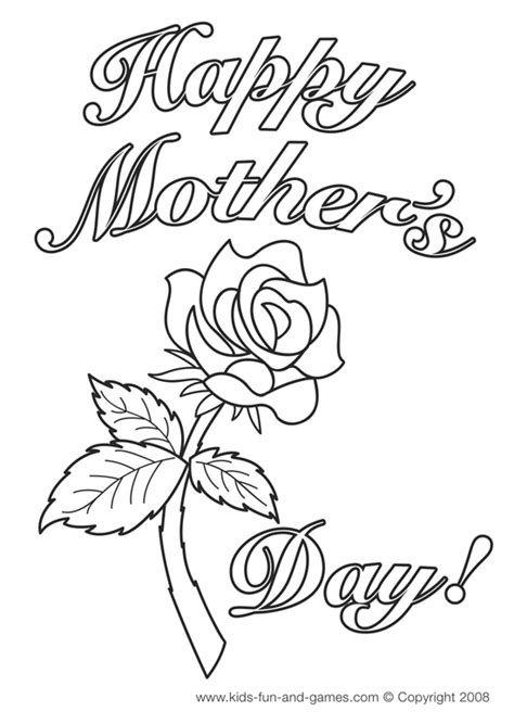 mothers day coloring pages  kids printable mothers day