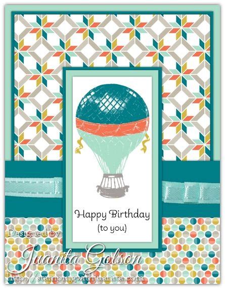 birthday card   image   hot air balloon
