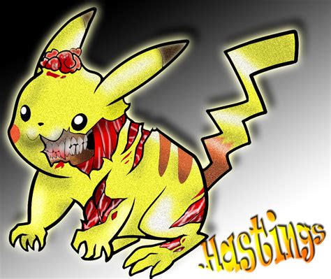 hastings illustrations zombie pikachu rendering