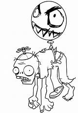 Zombie Balloon Coloring Pages Printable Categories sketch template