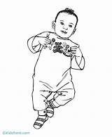 Coloring Baby Boy Pages Popular Coloringhome sketch template