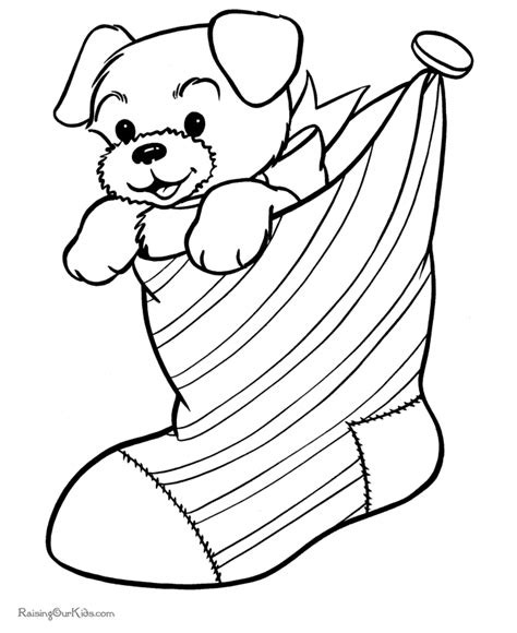christmas stockings coloring pages
