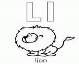 Coloring Pages Animal Alphabet Lion Online Printable sketch template