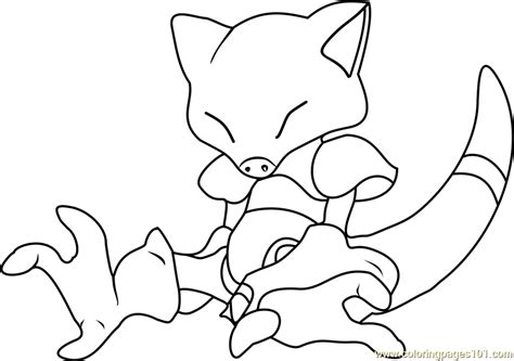 abra pokemon printable coloring page  kids  adults