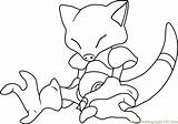 Abra Pokémon Coloringpages101 sketch template