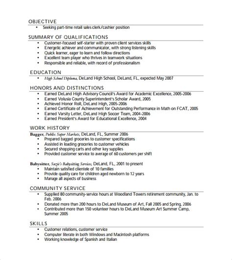 cashier resume templates  samples examples format sample
