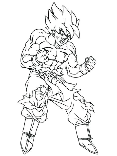 goku coloring pages  getcoloringscom  printable colorings
