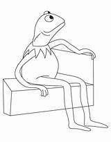 Kermit Coloring Frog Pages Leap Drawing Printable Getcolorings Getdrawings Color Popular sketch template