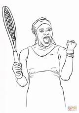 Serena Williams Coloring Pages Printable Clipart Sheets Drawing Girl Power Tennis Supercoloring Month Celebrate African American History Colouring Color Print sketch template