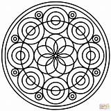Mandala Mandalas Spiral Círculos Adults Cerchi Designlooter Imprimir Silhouetten Kleurplaten Kleurplaat sketch template