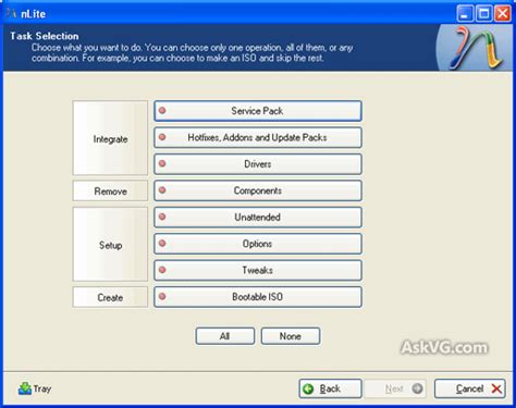 nlite freeware  integrate service packs drivers  create unattended bootable iso