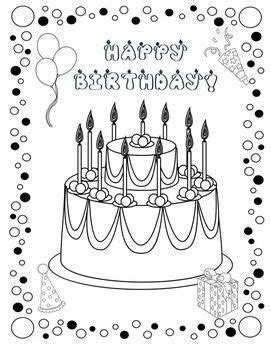 amazing happy birthday coloring pages