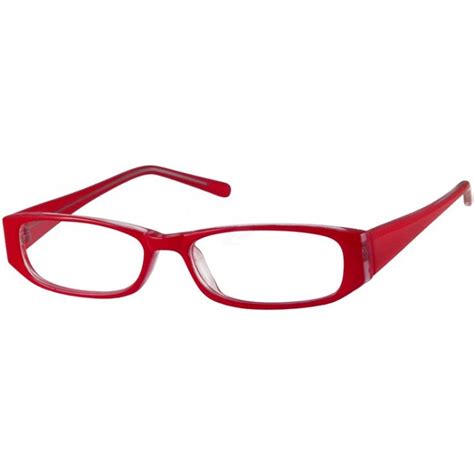 Red Rectangle Glasses 338628 Zenni Optical Eyeglasses Red Eyeglass