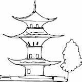 Pagodas Pueda Aporta Utililidad Deseo sketch template