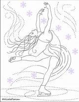 Coloring Skating Pages Nicole Figure Skater Florian Dance Ice Created Coloriage Wednesday January Crafts Princesse sketch template