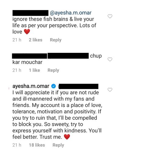 Ayesha Omer Gracefully Hits Back At A Troll Who Tried To Bully Her