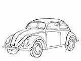 Coloring Beetle Vw Pages Volkswagen Chevy Truck Bug Car Para Colorear Drawing Vintage Drawings Vochos Coches Cars Herbie Dibujo Escarabajo sketch template