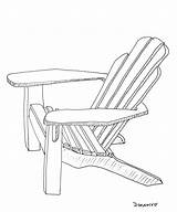 Chair Adirondack Drawing Drawings Fourth July Paintingvalley Chairs sketch template