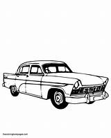 Coloring Pages 1950s Car 1950 Book Colouring Cars Sheets Adult 50s Vintage Books Gif Theme Kids Rod Hot Choose Board sketch template