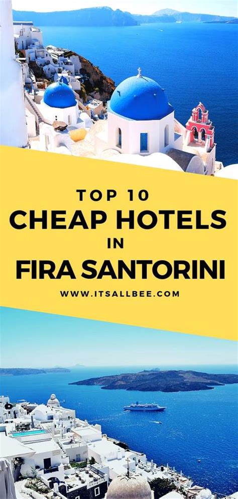 Top 10 Cheap Hotels In Fira Santorini Itsallbee Solo Travel